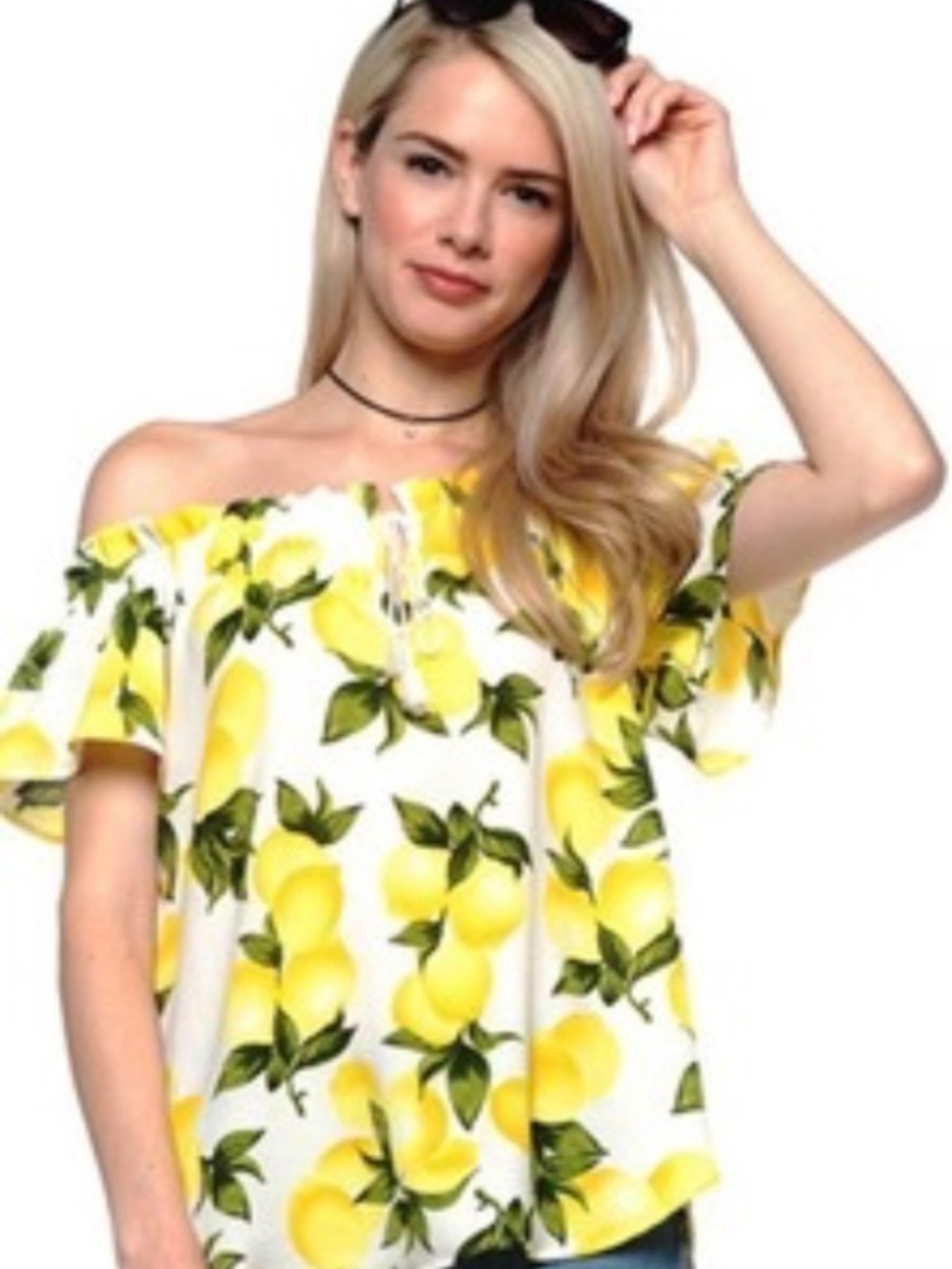 NWT Rosette M L floral off the shoulder top